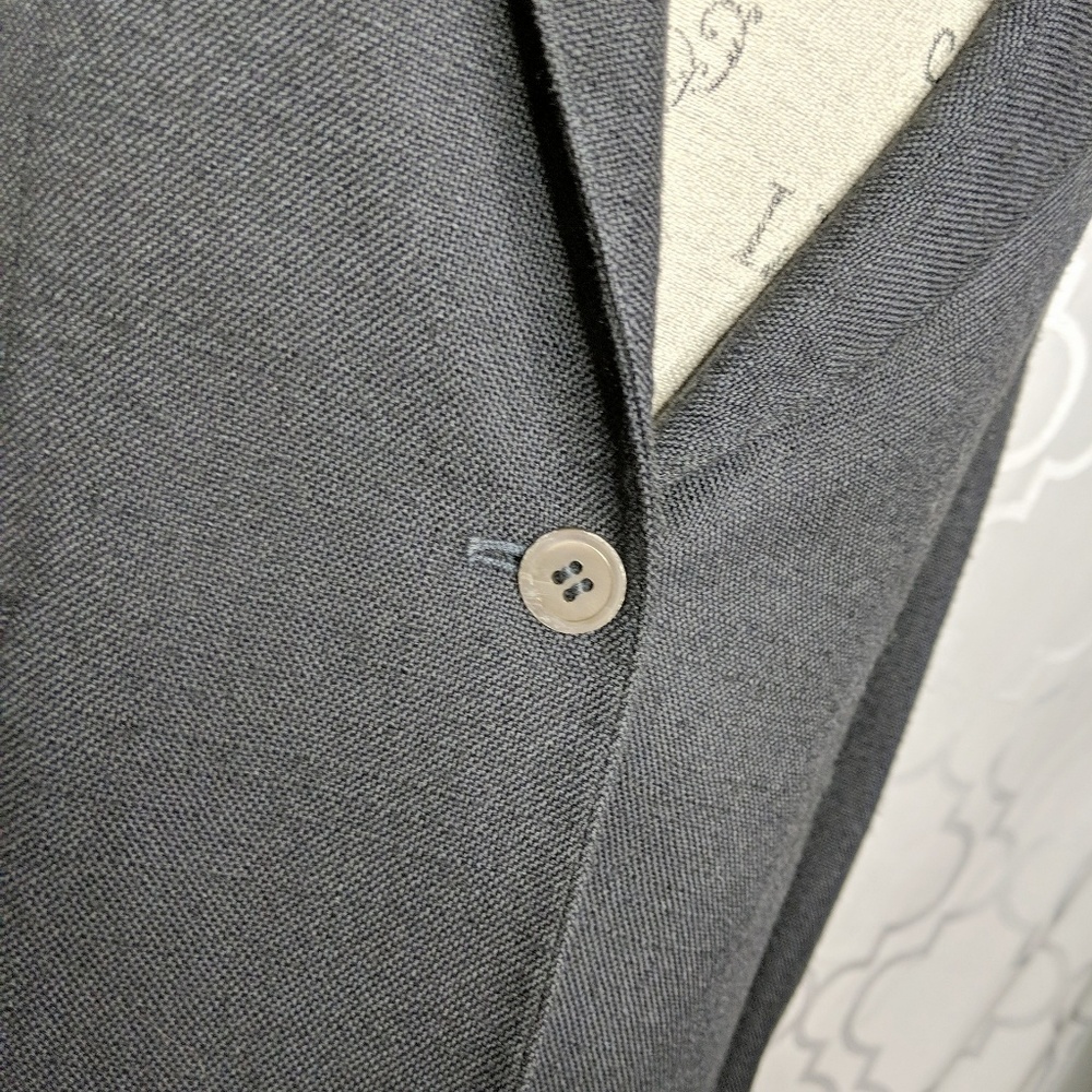 Vtg Evan Picone Wool Black Blazer - Picture 3 of 8